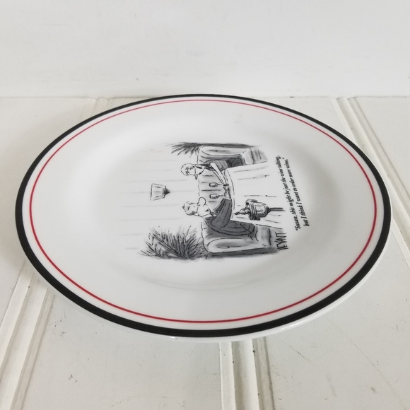 Restoration Hardware Plate New Yorker The Cartoon Bank Christopher Weyant 2003 - Picture 4 of 12